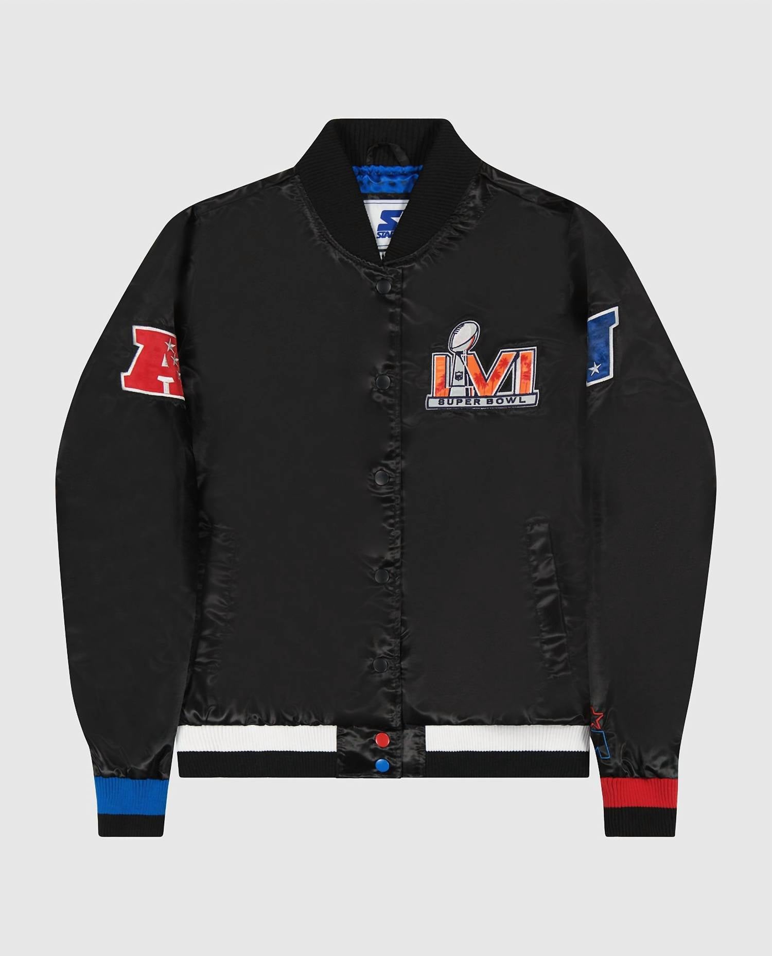Starter - Women's Super Bowl LVI Varsity Satin Full-Snap Jacket