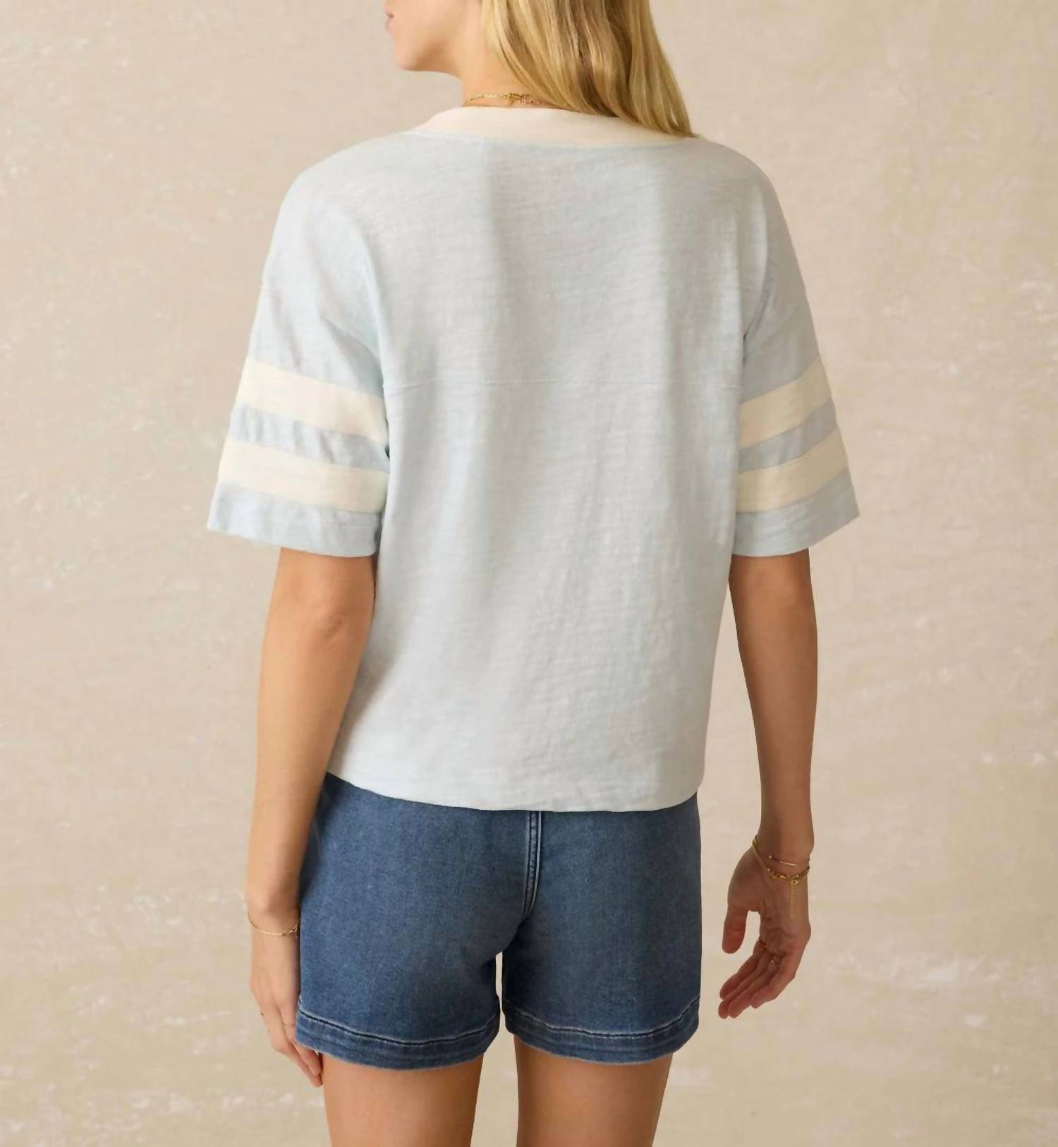Faherty - Sunwashed Slub Varsity Tee