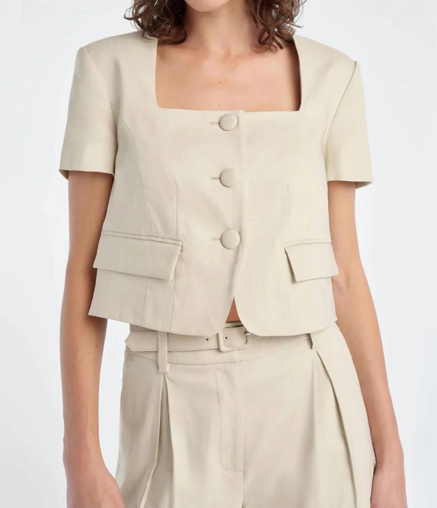 Favorite Daughter - The Mayfair Linen Top