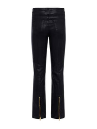 L'Agence - GINNY COATED STRAIGHT-LEG BACK ZIP JEAN