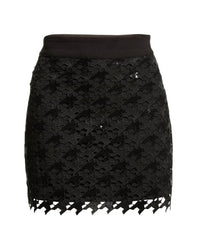 MODERN MINI HERRINGBONE SEQUIIN SKIRT