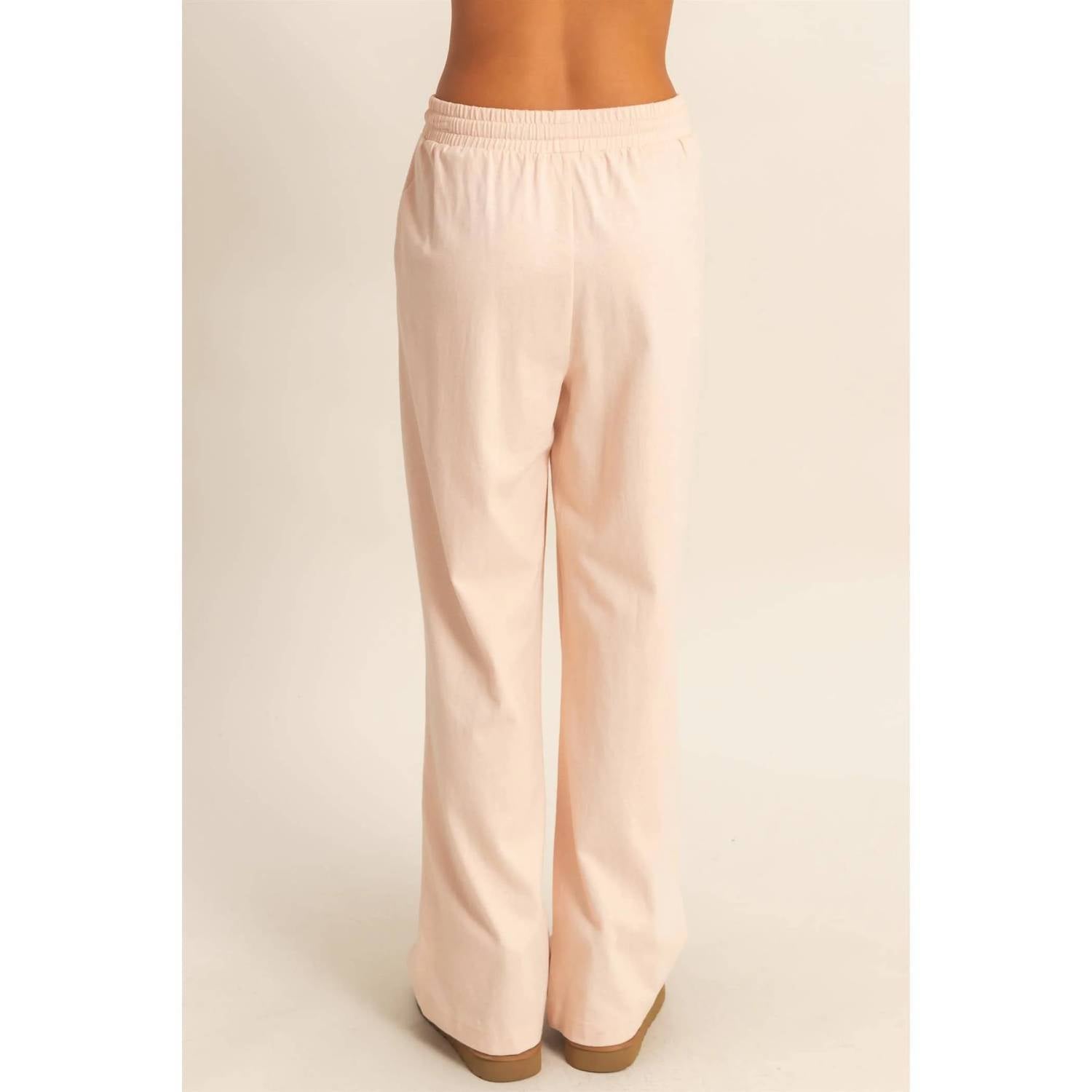 Double Zero - High Waist Wide Leg Lounge Pants