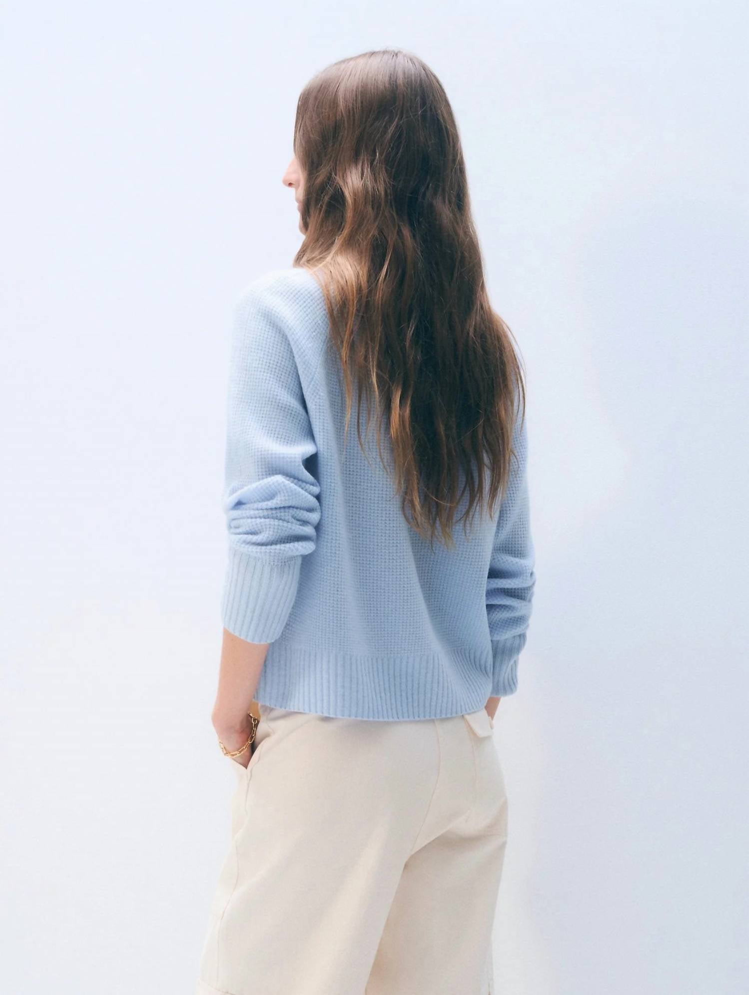 White + Warren - Cashmere Waffle Sweatshirt