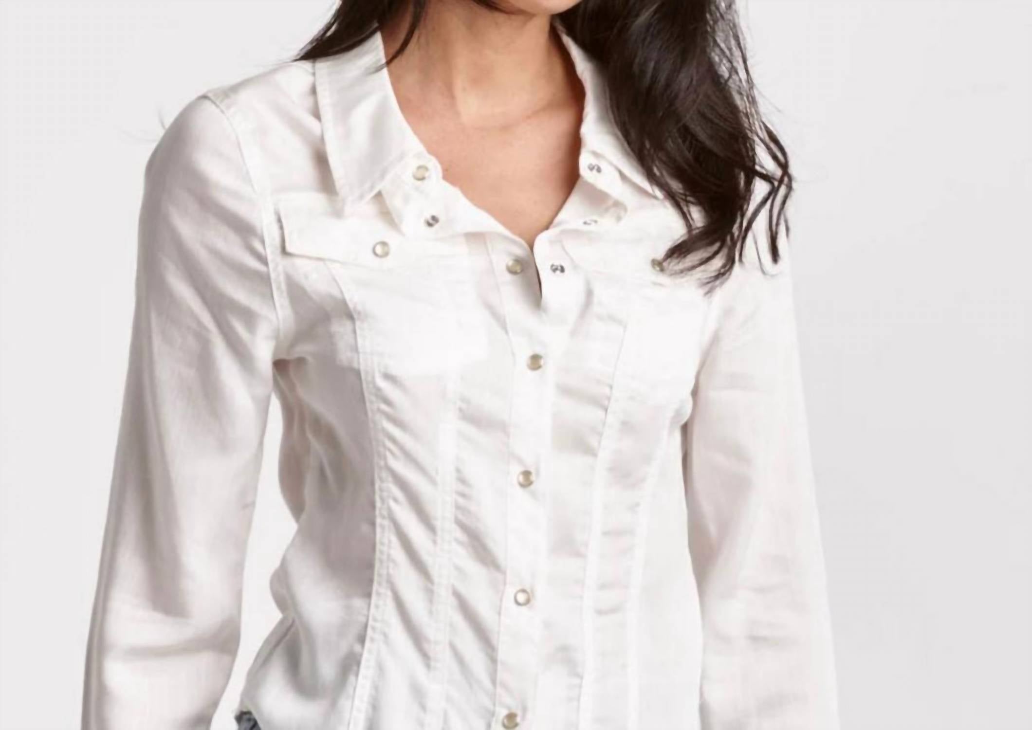 Dear John Denim - Uriah White Pearl Snap Shirt