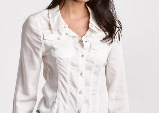 Dear John Denim - Uriah White Pearl Snap Shirt