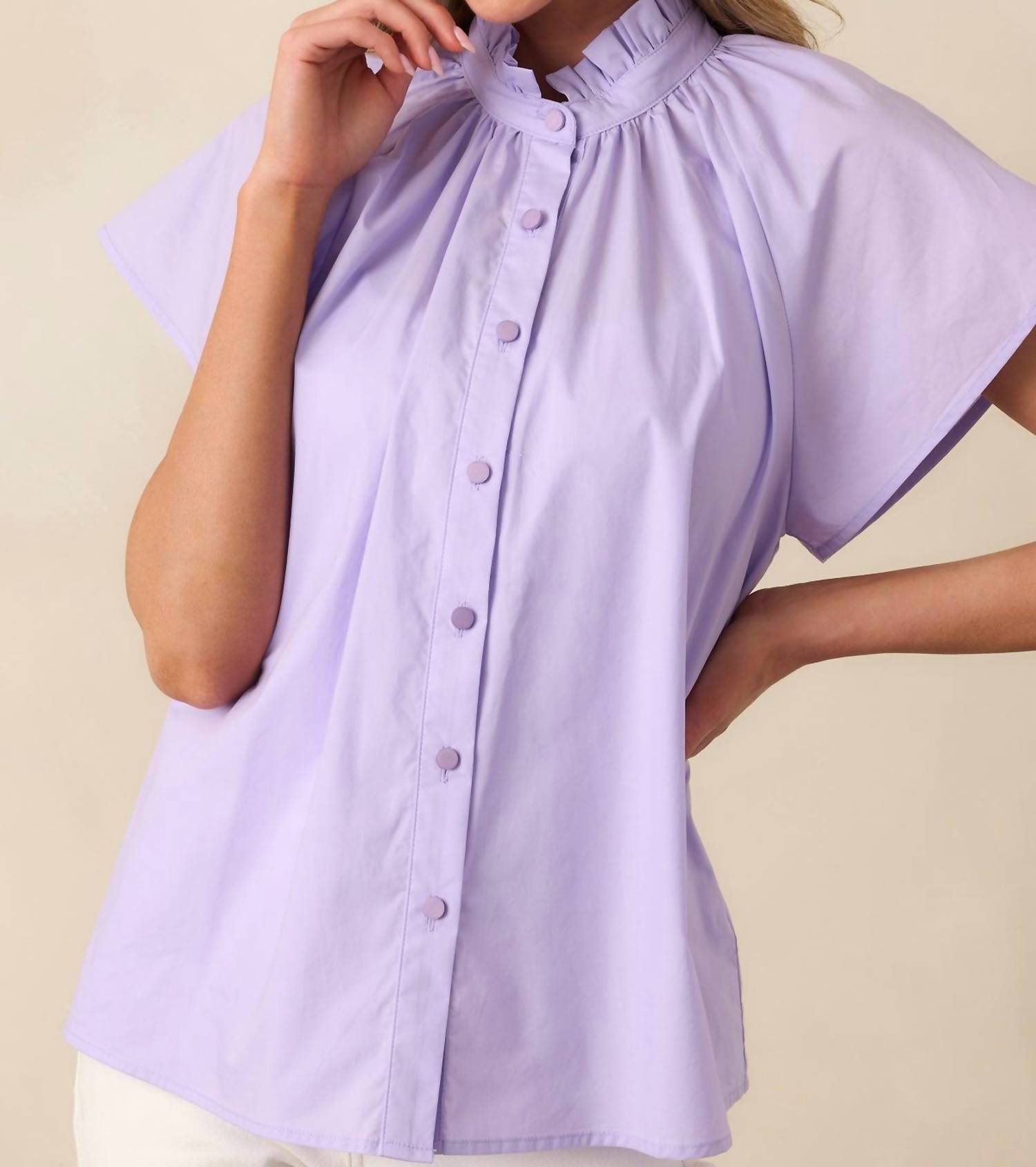 Prosperina - Florence Cotton Lilac Top