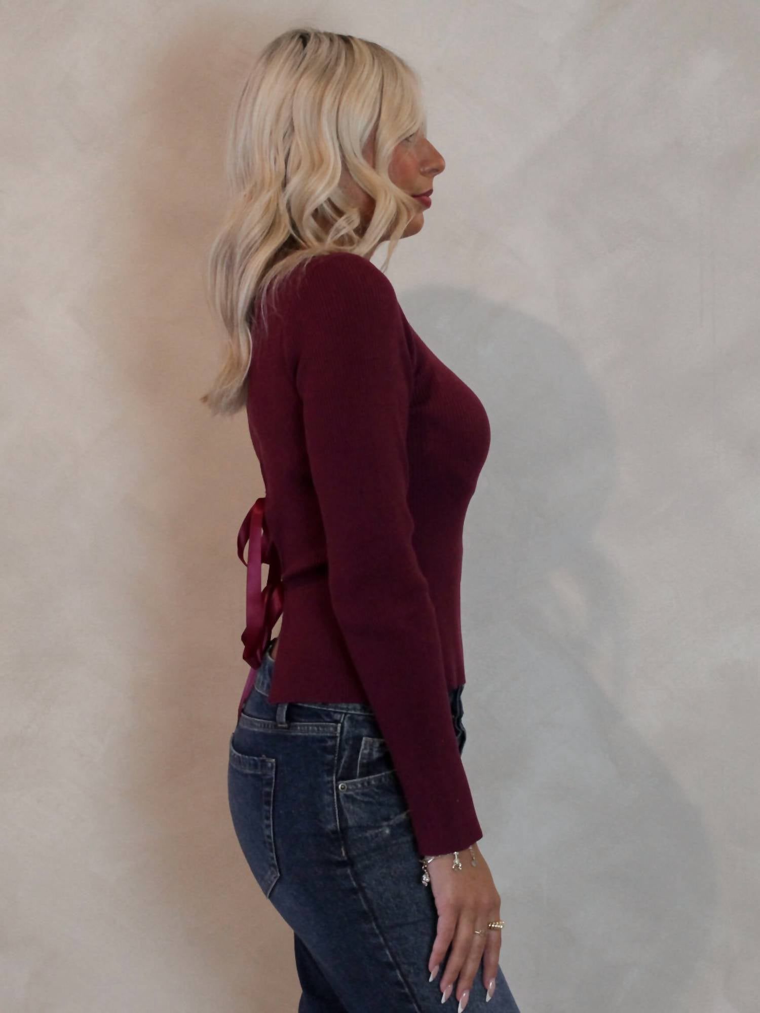 Le Lis - Homecoming Bow Sweater