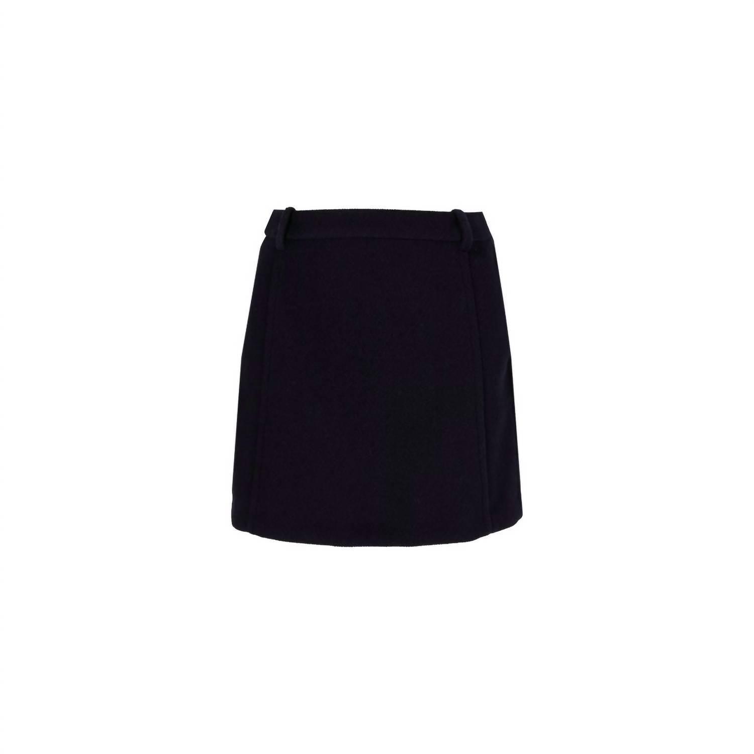 Jil Sander Yorkshire Wool Chevron Skirt in midnight - women's skirt - view 6