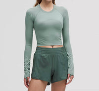Lululemon - Swiftly Tech Cropped Long Sleeve 2.0 Tee