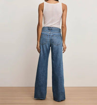 Veronica Beard - Kasey Mid Rise Wide Leg Jeans