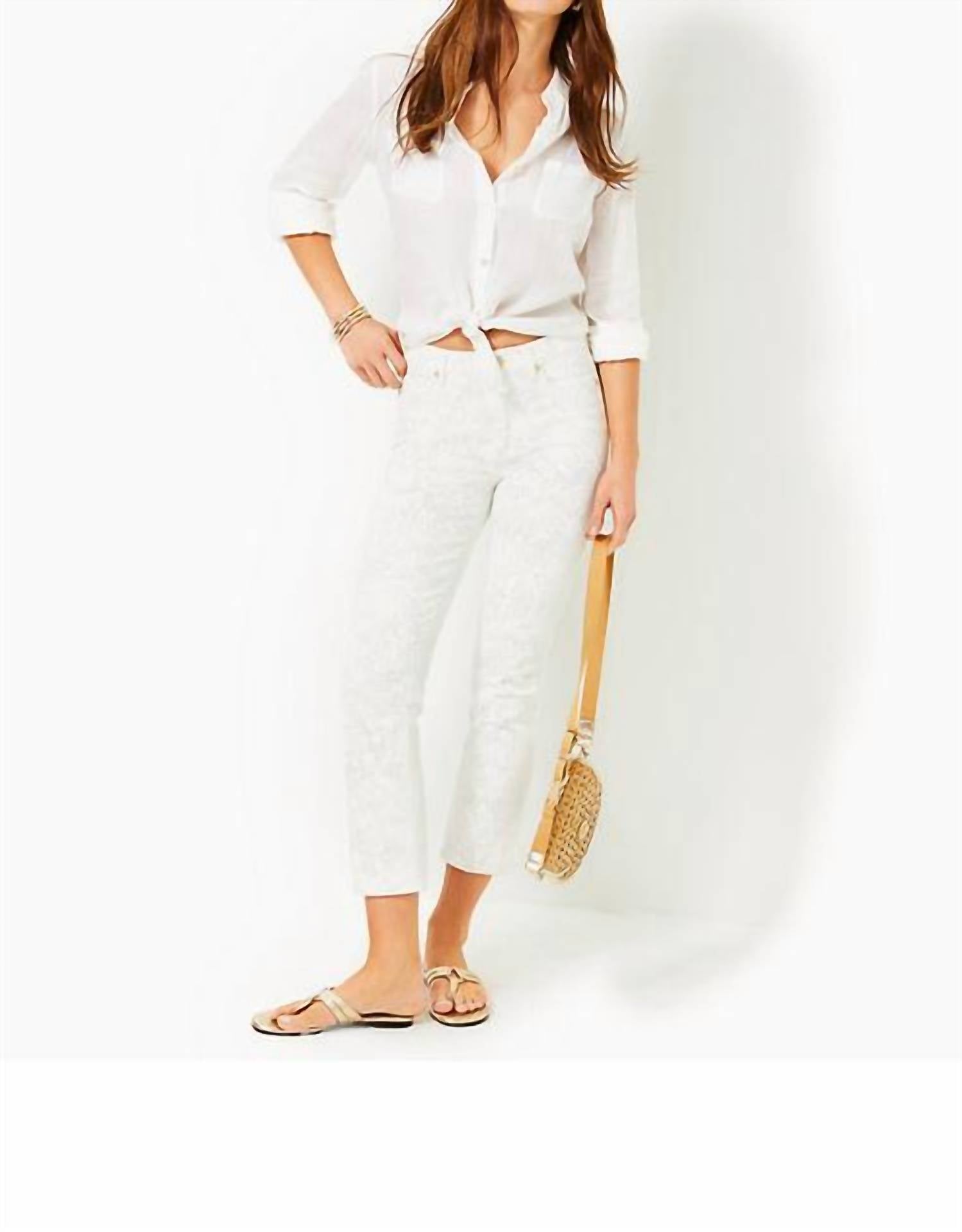 Lilly Pulitzer - Liza High Rise Crop Flare Pants