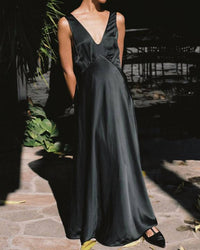 Ciao Lucia - Reine Satin Maxi Dress