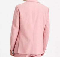 Tommy Hilfiger Men's Modern-fit Flex Stretch Chambray Suit Separates Jacket in pink - men's jacket - detail view