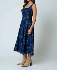 Blu Pepper - Saddlebrook Floral Denim Dress
