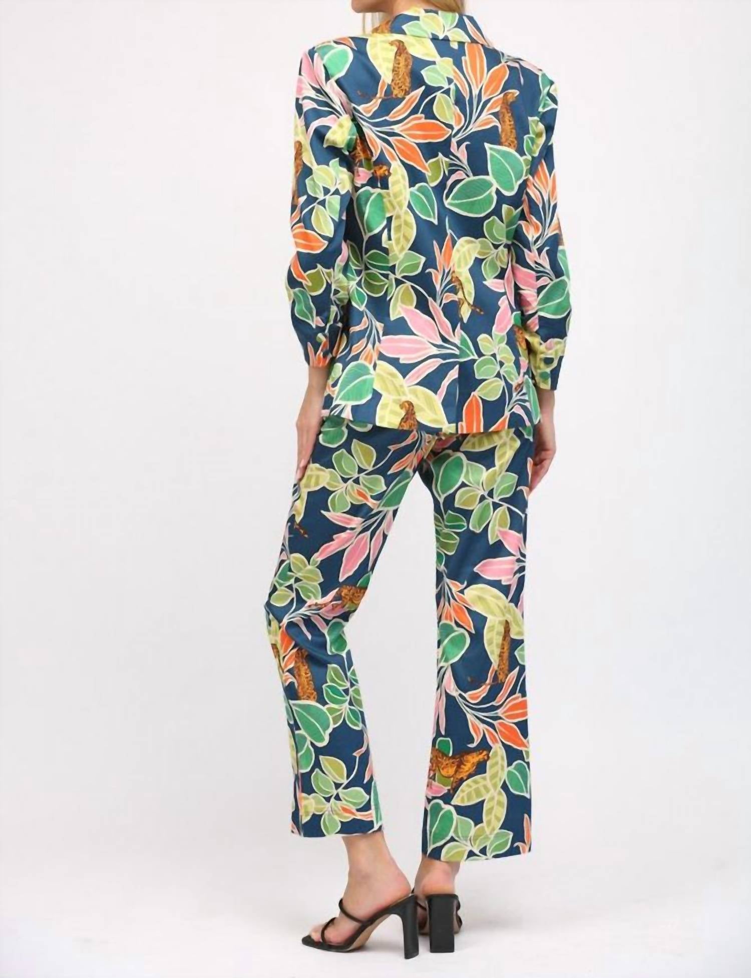 Fate By Lfd - Tropical Print Flare Pants