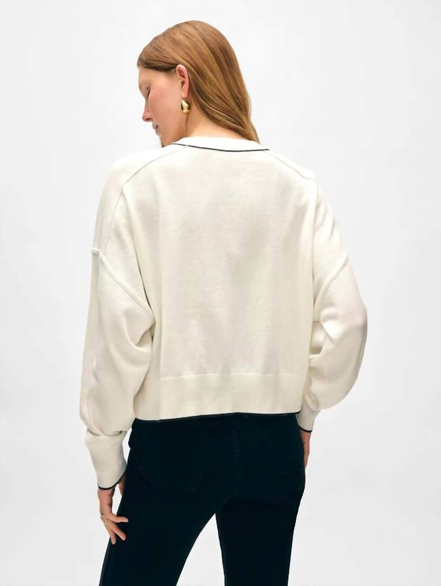 White + Warren - Cropped Sweatshirt