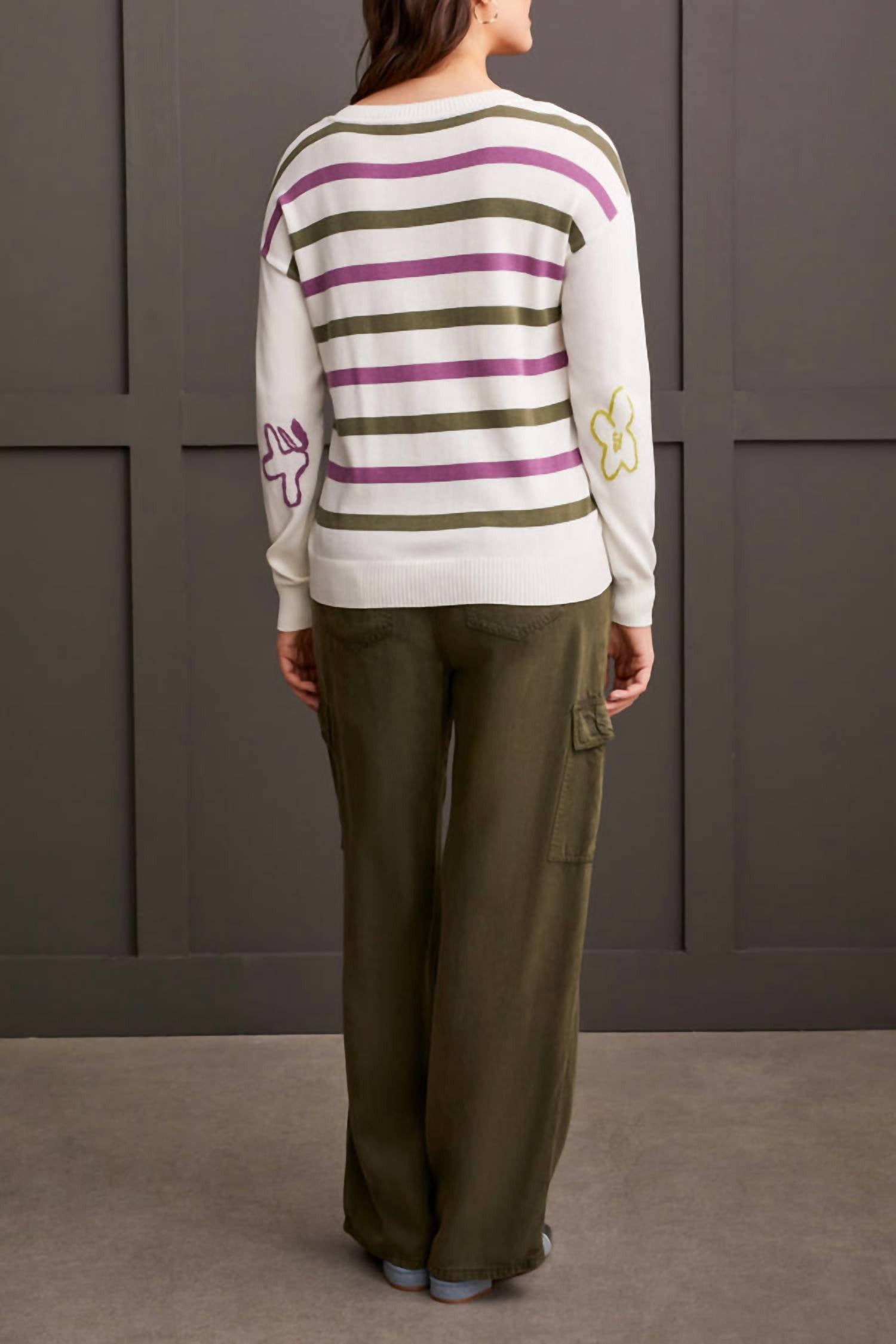 Tribal - Drop Shoulder Jacquard Sweater