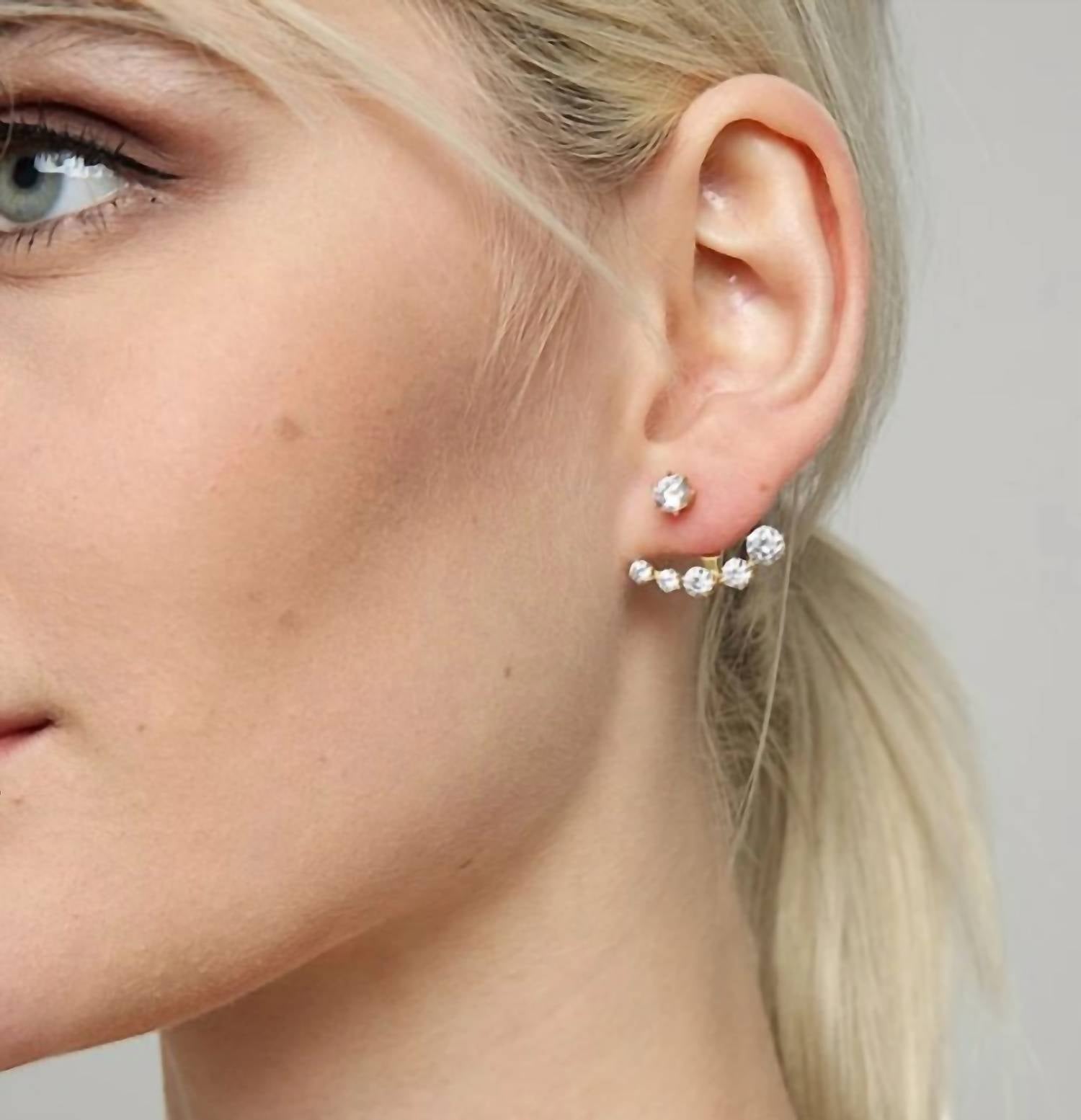Katie Rae Collection - Women's Finn Ear Jacket Earrings