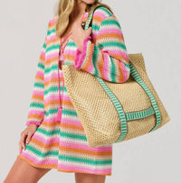 Shiraleah - Women's Dorian Tote And Hat Set