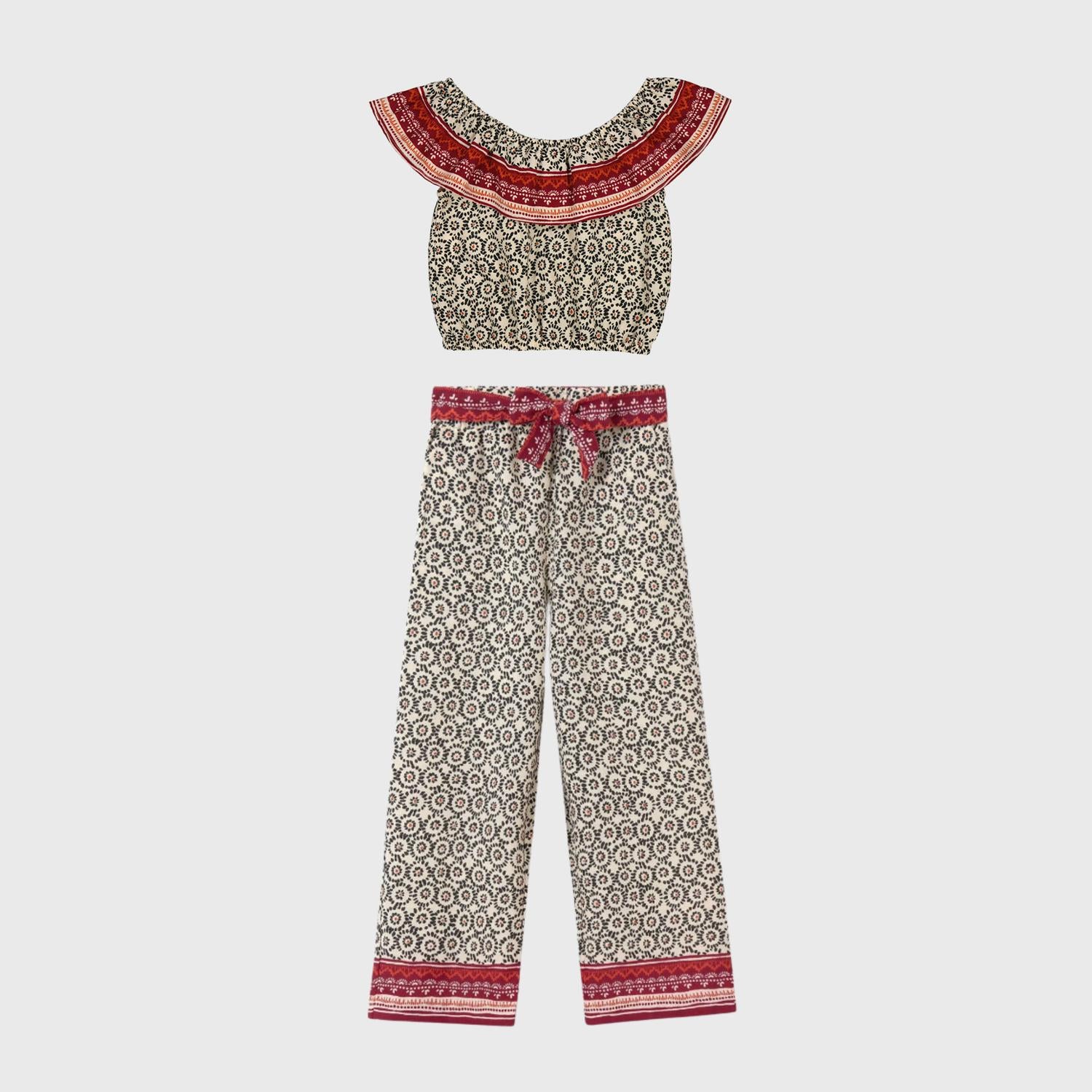 Mayoral - Girl's Chickpea Printed Blouse