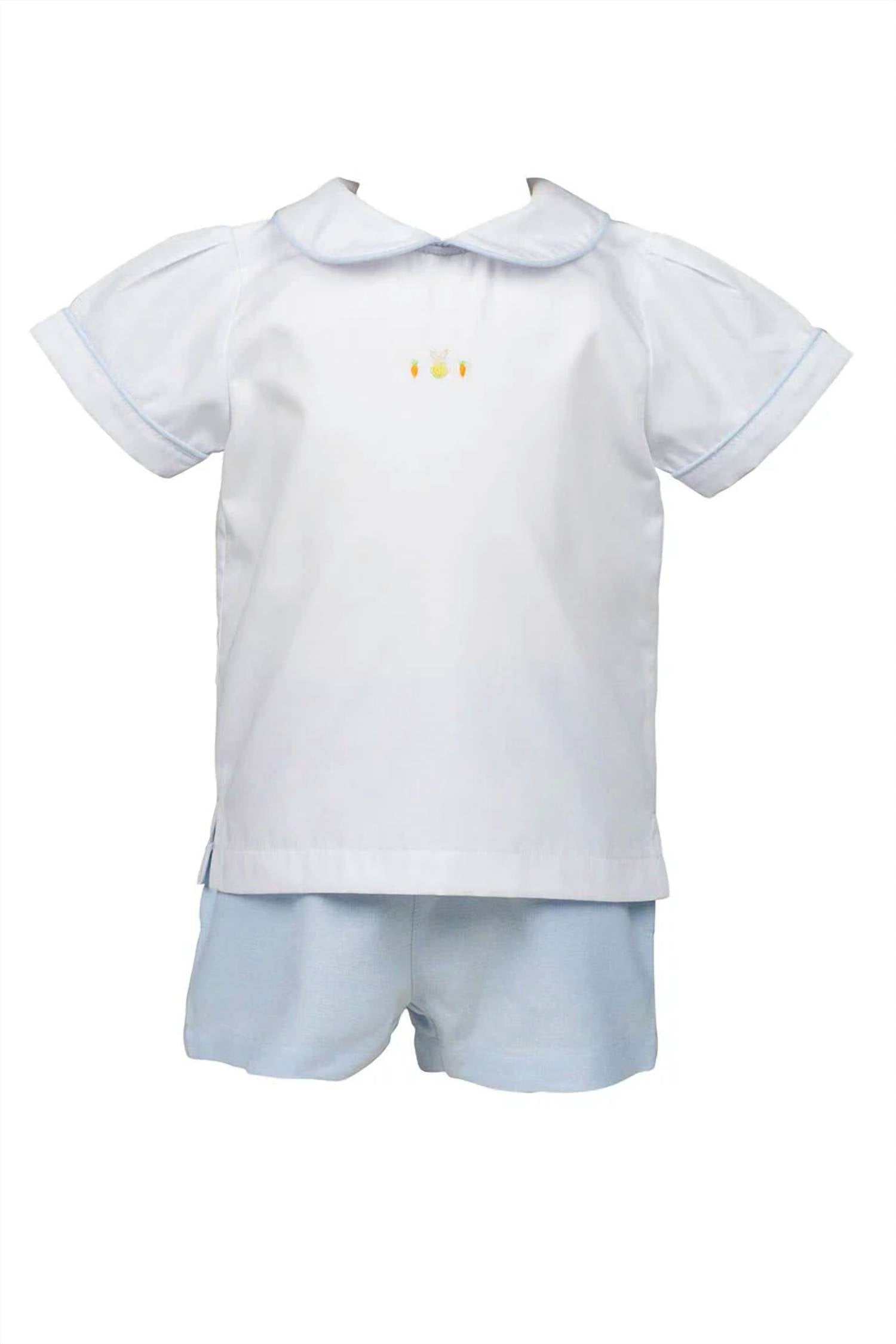 The Proper Peony - Kid's Flopsy Easter Short Set