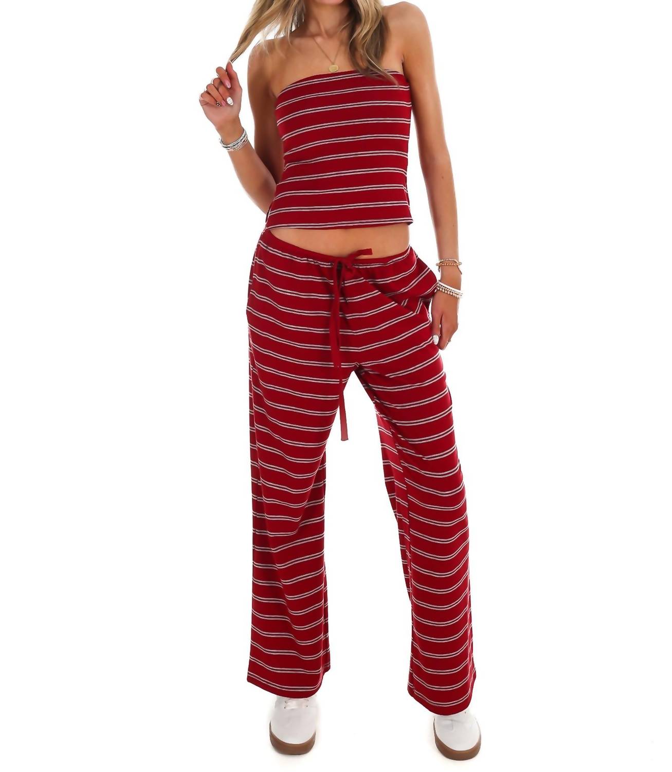 Le Lis - Along The Lines Stripe Two Piece Set