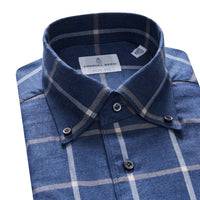 Emanuel Berg - Men's Brushed Casual Sartorial Flannel Shirt