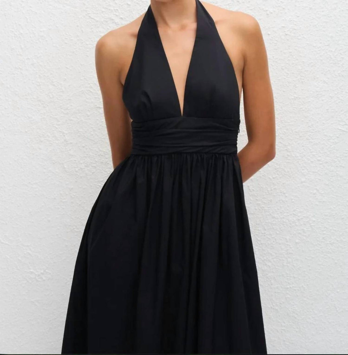 Matteau - Plunge Halter Dress