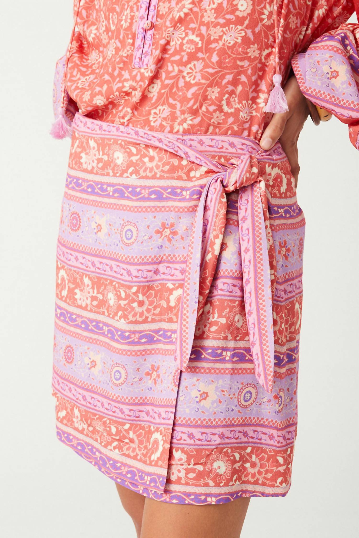 Spell - Sunshine Bandit Wrap Mini Skirt