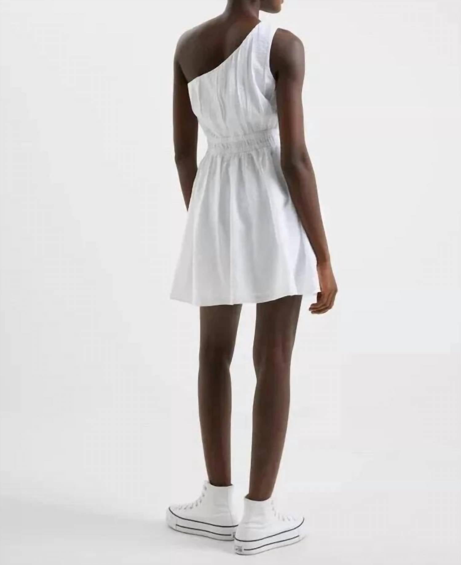 French Connection - Faron Drape One Shoulder Mini Dress