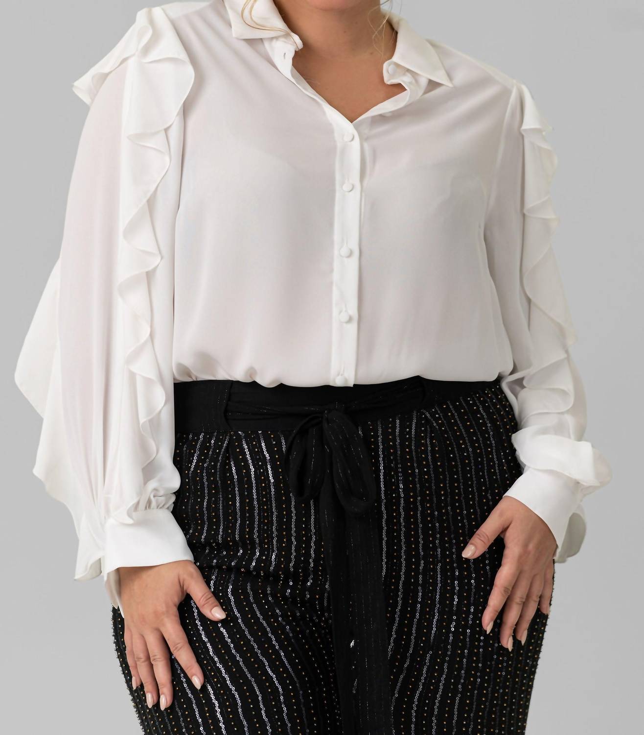 Mat Fashion - Ruffled Sleeve Top