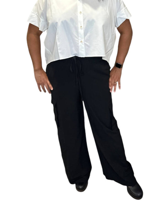 Entro - High Rise Cargo Utility Drawstring Pants