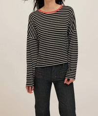 Project Social T - Captain Striped Boyfriend Tee