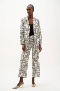 Joseph Ribkoff - Millennium Geometric Print Straight-cut Jacket