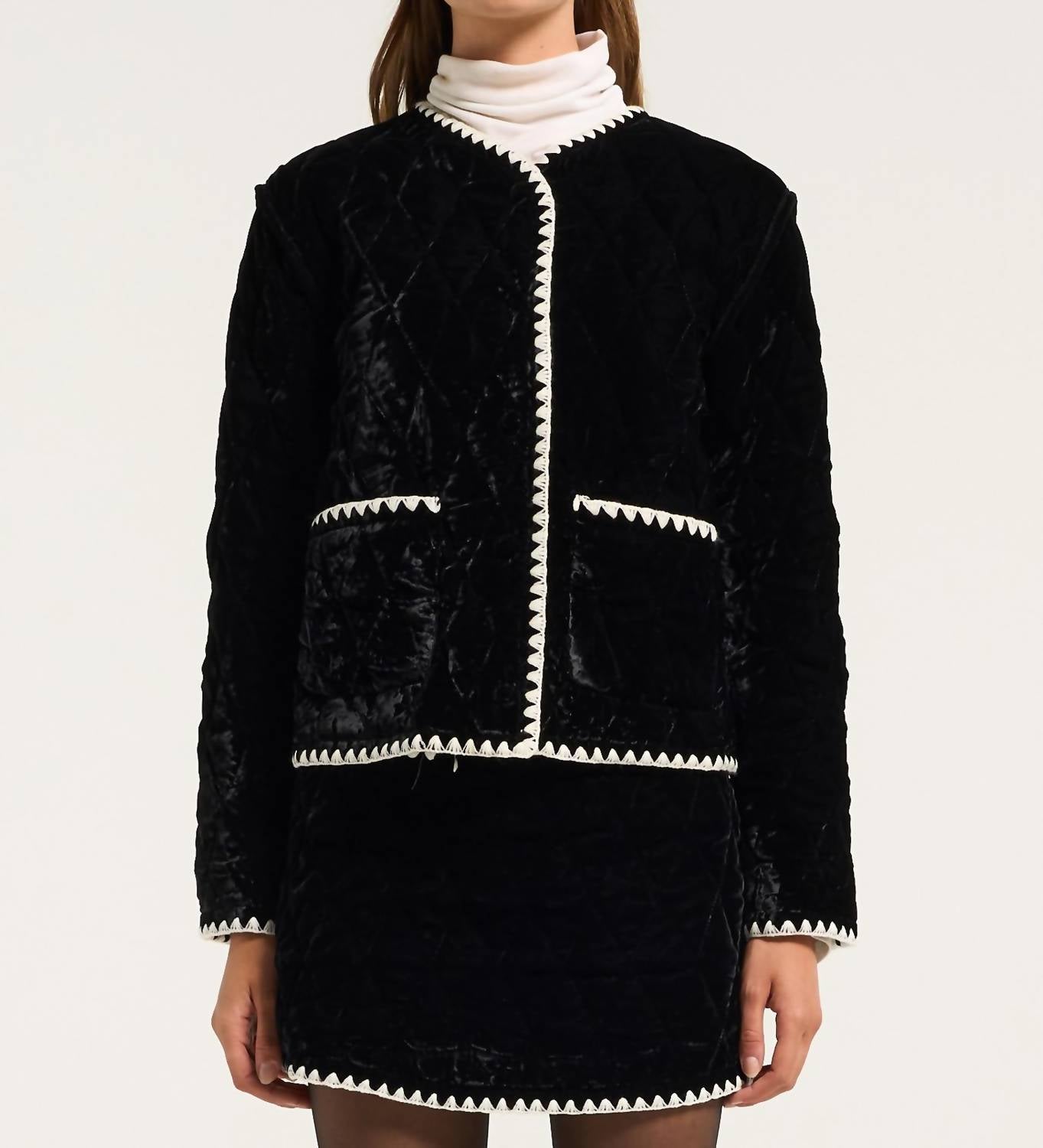 Moon River - Velvet Quilted Jacket