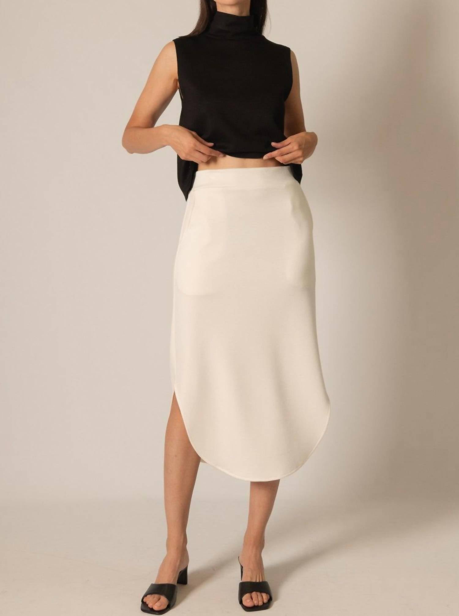 Before You - Scuba Modal Midi Skirt