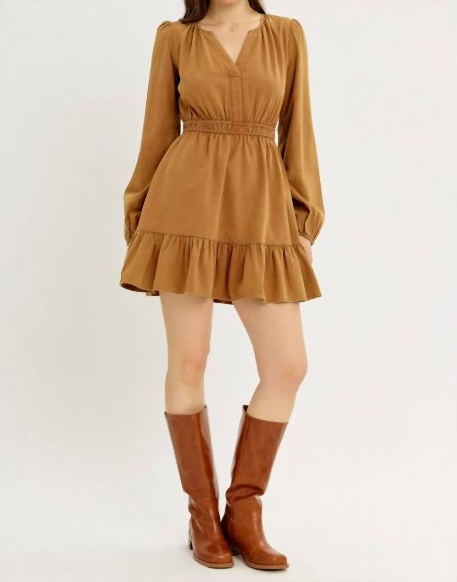 Idem Ditto - Fit And Flare Linen Mini Dress