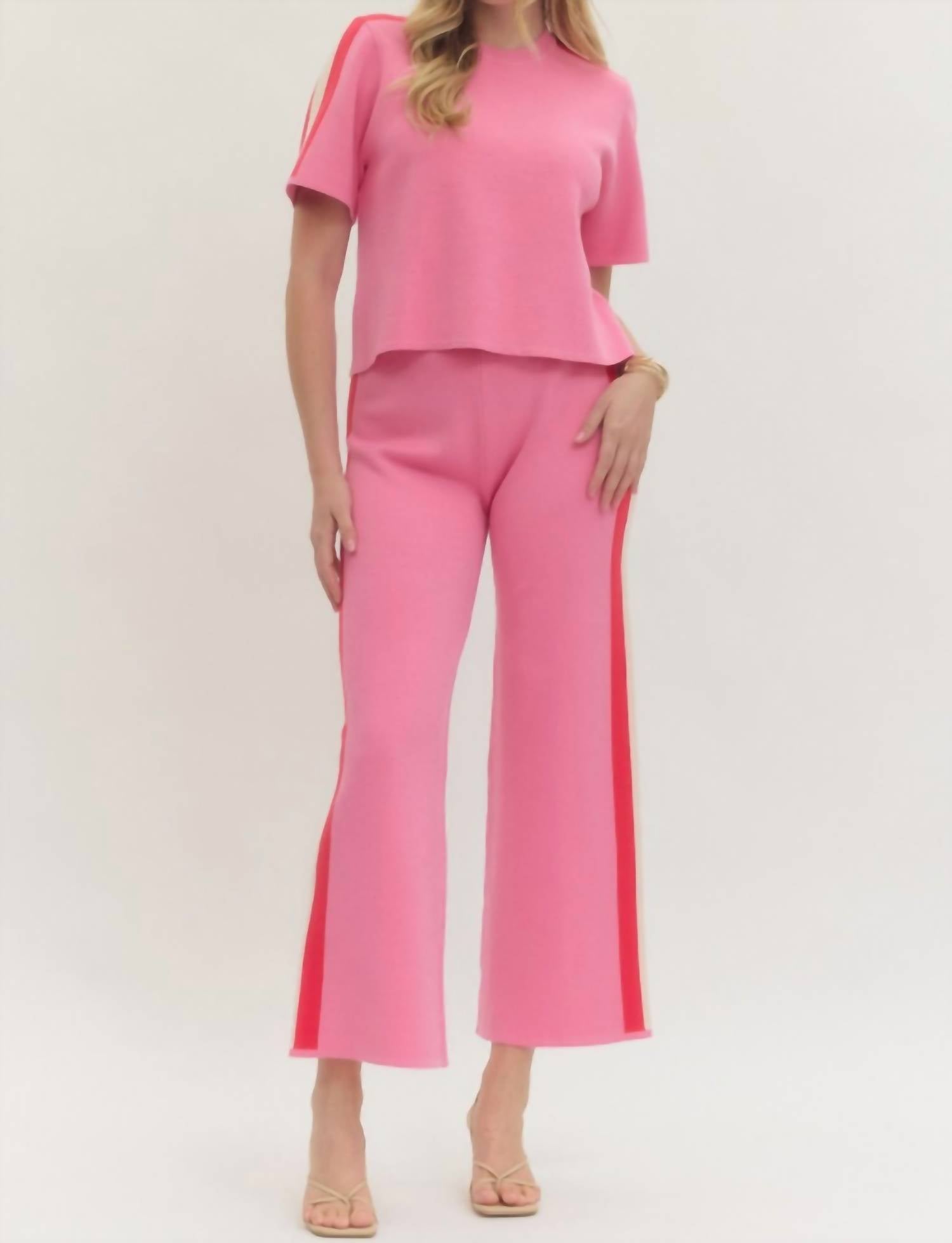 Entro - Bella Side Stripe Pants