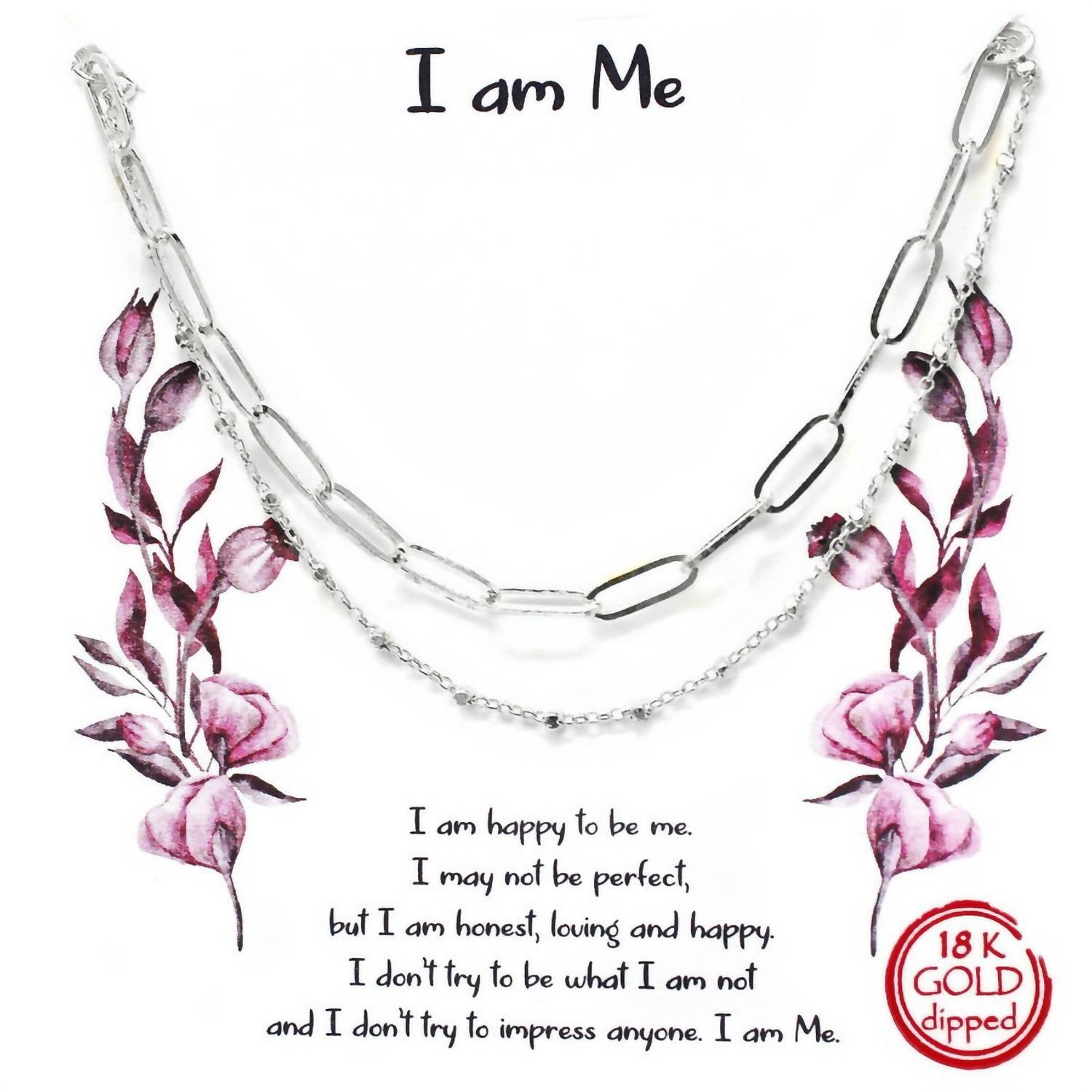 Southern Seoul - Women's I Am Me Layered Necklace Set