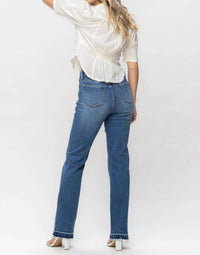 Judy Blue - High Waist Control Top Release Hem Slim Boot Jean - Plus