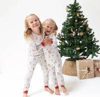 Angel Dear - Kids' Vintage Santa’s Pajama Set