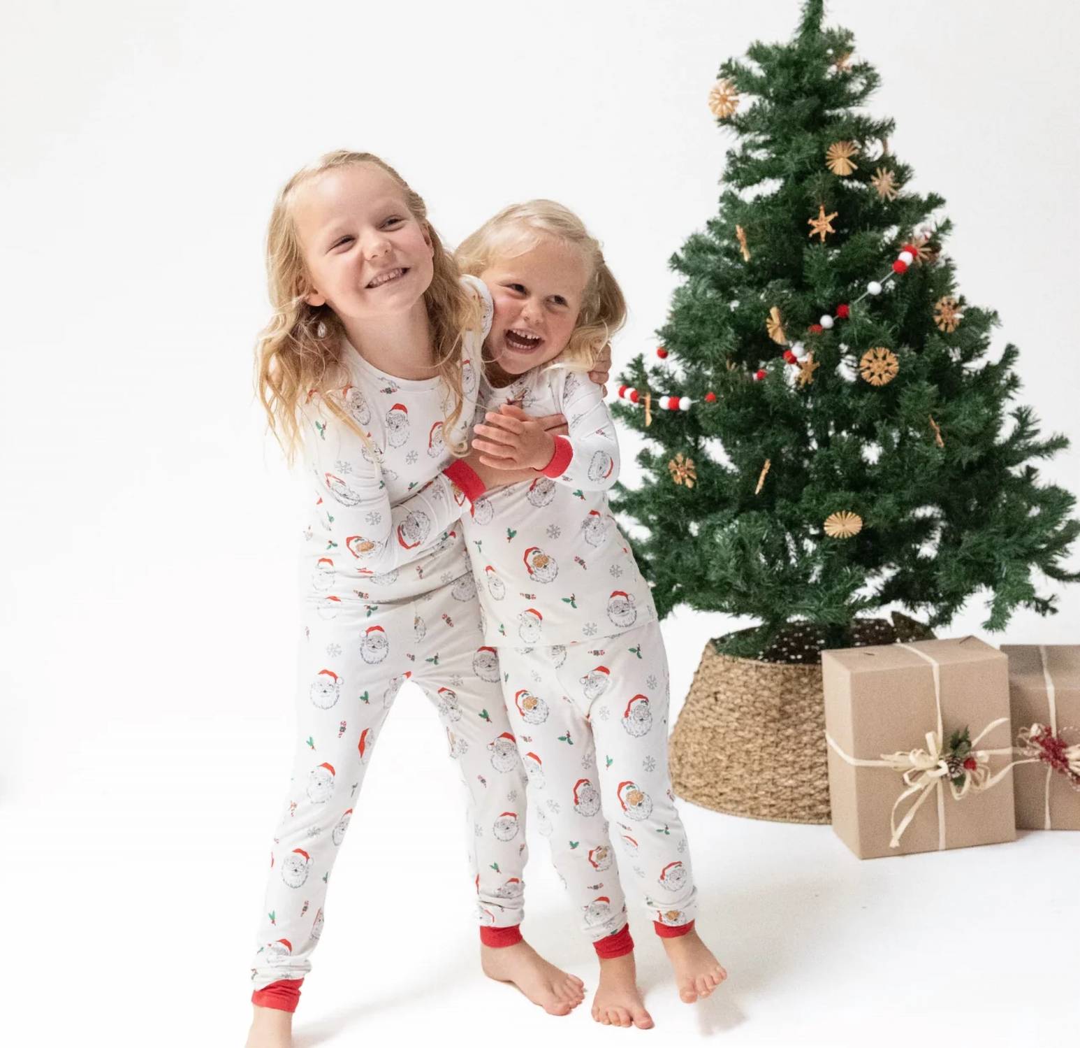 Angel Dear - Kids' Vintage Santa’s Pajama Set