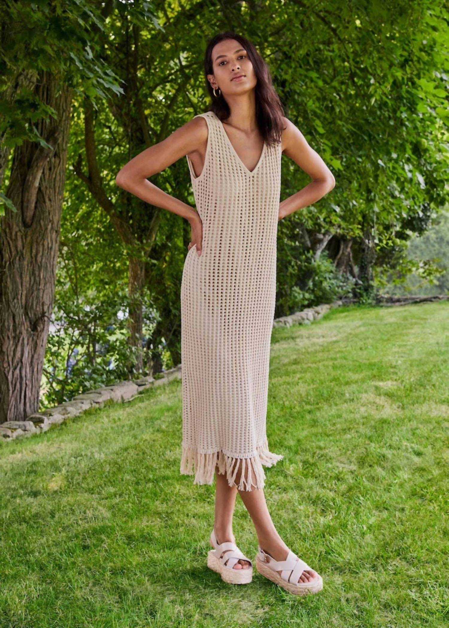 DRESS WITH FRINGE