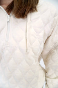 Rae Mode - Ellis Quilted 3/4 Zip Pullover Jacket