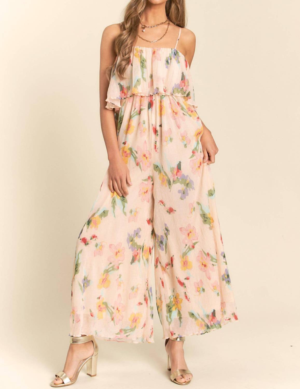 J.Nna - Megan Floral Jumpsuit