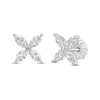 Diana M Jewels - Women's Marquise Lab-grown Diamond Stud Earrings (2.00 Tcw) - Classic