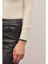 In February - Ribbed Romance Scoop Neck Sweater