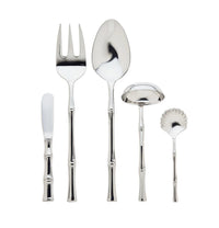 Ricci Argentieri Bamboo Mirrored 18/10 5 Piece Hostess Set in stainless - item