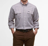 Barbour Fenn Gingham Shirt in fired brick - men's shirt