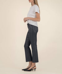 KUT FROM THE KLOTH Kelsey High Rise Ankle Flare Jeans in black 1 - women's jeans - detail view